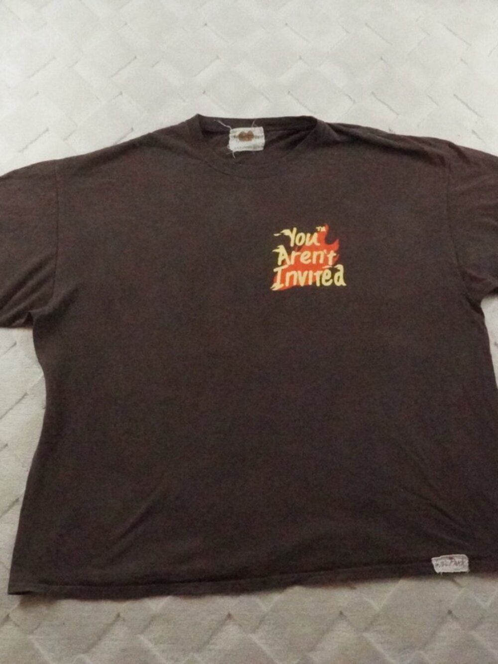 Hyde Park Graphic Tee Mens 3XL "Your Aren't Invited" Big Logo Crew Neck S/S